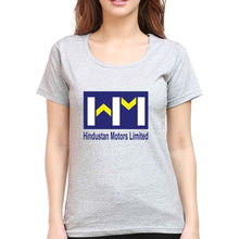 Load image into Gallery viewer, Hindustan Motors Limited T-Shirt for Women-Grey Melange-Ektarfa.online
