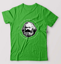 Load image into Gallery viewer, Karl Marx T-Shirt for Men-flag green-Ektarfa.online
