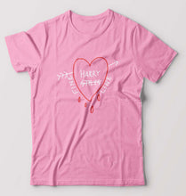 Load image into Gallery viewer, Harry Styles T-Shirt for Men-S(38 Inches)-Light Baby Pink-Ektarfa.online
