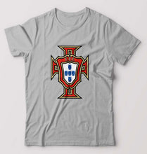 Load image into Gallery viewer, Portugal Football T-Shirt for Men-Grey Melange-Ektarfa.online
