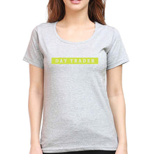 Load image into Gallery viewer, Day Trader Share Market T-Shirt for Women-Grey Melange-Ektarfa.online
