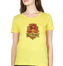 Load image into Gallery viewer, Harry Potter Gryffindor T-Shirt for Women-Yellow-Ektarfa.online
