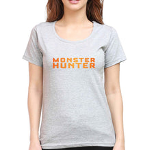Load image into Gallery viewer, Monster Hunter T-Shirt for Women-Grey Melange-Ektarfa.online
