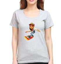 Load image into Gallery viewer, Subway Surfers T-Shirt for Women-Grey Melange-Ektarfa.online
