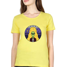Load image into Gallery viewer, Alien T-Shirt for Women-Yellow-Ektarfa.online
