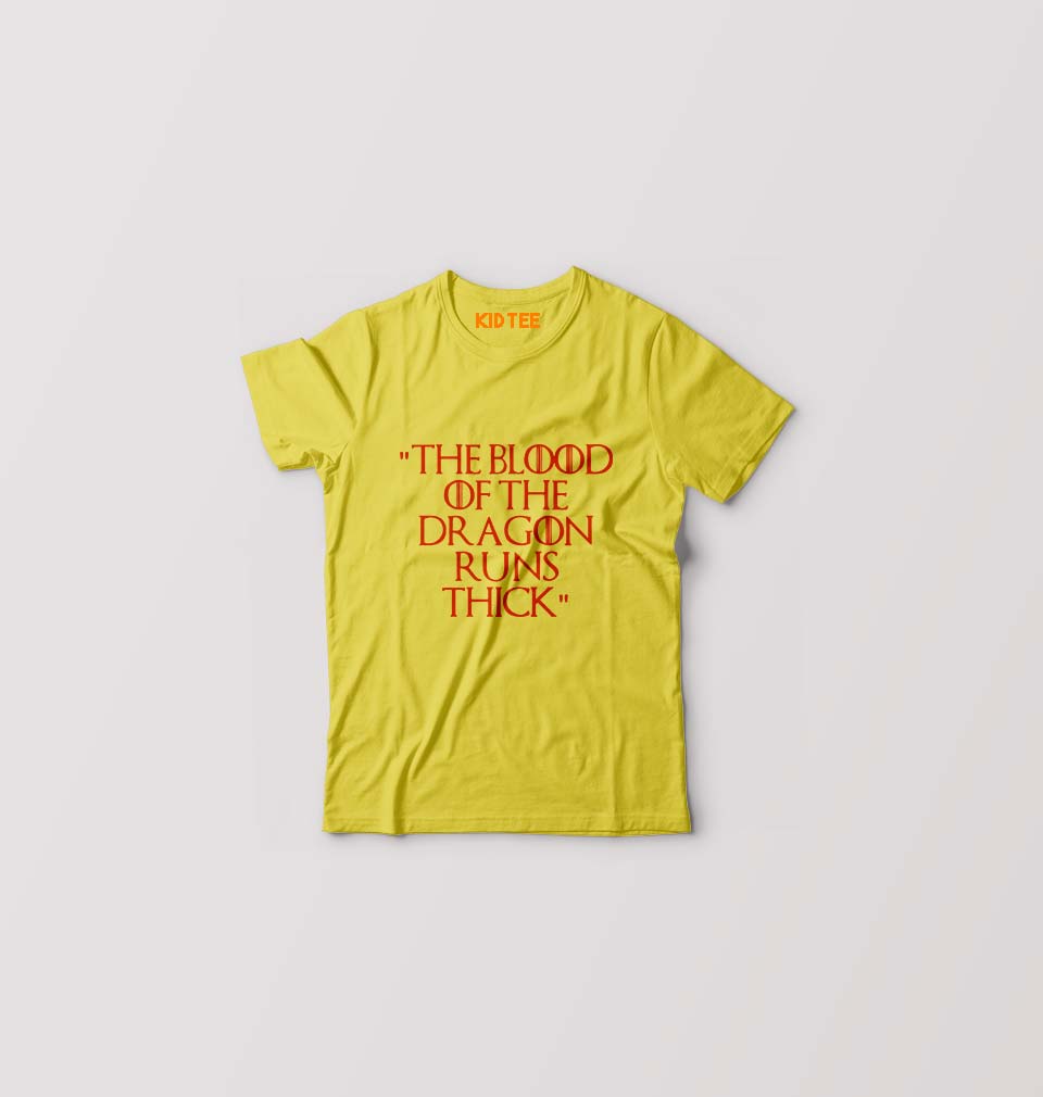 House of the Dragon (GOT) T-Shirt for Boy/Girl-Yellow-Ektarfa.online