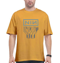 Load image into Gallery viewer, Nine Inch Nails Oversized T-Shirt for Men-Golden Yellow-Ektarfa.online
