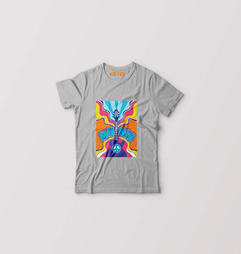 Psychedelic Kids T-Shirt for Boy/Girl-Grey-Ektarfa.online