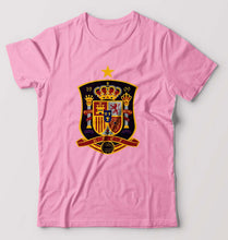 Load image into Gallery viewer, Spain Football T-Shirt for Men-Light Baby Pink-Ektarfa.online
