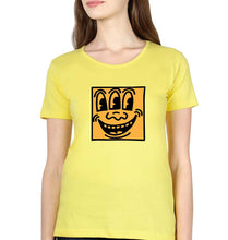 Load image into Gallery viewer, Keith Haring Funny T-Shirt for Women-Yellow-Ektarfa.online

