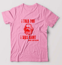 Load image into Gallery viewer, Karl Marx T-Shirt for Men-Light Baby Pink-Ektarfa.online
