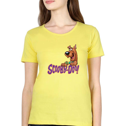 Scooby Doo T-Shirt for Women-Yellow-Ektarfa.online