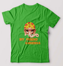 Load image into Gallery viewer, Ganpati JI(Ganesh) T-Shirt for Men-flag green-Ektarfa.online
