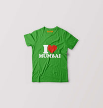 Load image into Gallery viewer, I Love Mumbai Kids T-Shirt for Boy/Girl-Flag Green-Ektarfa.online
