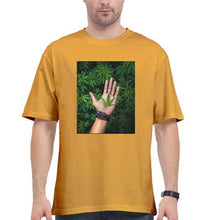 Load image into Gallery viewer, Weed Oversized T-Shirt for Men-Golden Yellow-Ektarfa.online
