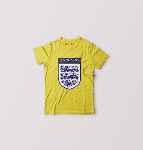 England Football Kids T-Shirt for Boy/Girl-Mustard Yellow-Ektarfa.online