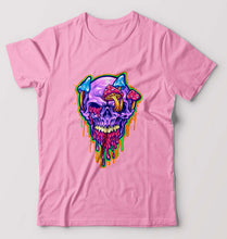 Load image into Gallery viewer, Trippy Psychedelic Skull T-Shirt for Men-Light Baby Pink-Ektarfa.online
