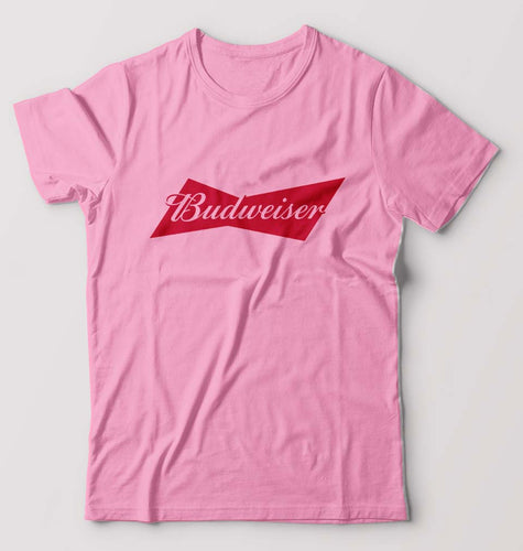 Budweiser T-Shirt for Men-Light Baby Pink-Ektarfa.online