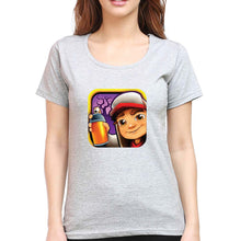 Load image into Gallery viewer, Subway Surfers T-Shirt for Women-Grey Melange-Ektarfa.online
