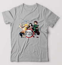 Load image into Gallery viewer, Demon Slayer T-Shirt for Men-Grey Melange-Ektarfa.online
