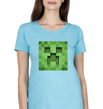 Load image into Gallery viewer, Minecraft T-Shirt for Women-Light Blue-Ektarfa.online
