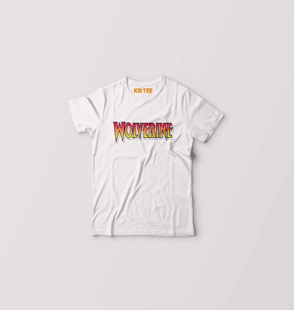 Wolverine Kids T-Shirt for Boy/Girl-White-Ektarfa.online