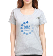 Load image into Gallery viewer, MBA T-Shirt for Women-Grey Melange-Ektarfa.online
