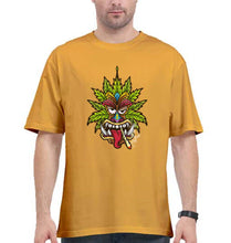 Load image into Gallery viewer, Tiki Joint Oversized T-Shirt for Men-Golden Yellow-Ektarfa.online

