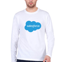 Load image into Gallery viewer, Salesforce Full Sleeves T-Shirt for Men-White-Ektarfa.online

