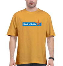 Load image into Gallery viewer, Bank of India Oversized T-Shirt for Men-Golden Yellow-Ektarfa.online
