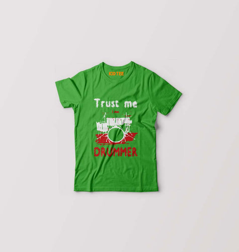 Drummer Kids T-Shirt for Boy/Girl-Flag Green-Ektarfa.online