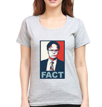 Load image into Gallery viewer, Dwight Schrute Fact T-Shirt for Women-Grey Melange-Ektarfa.online
