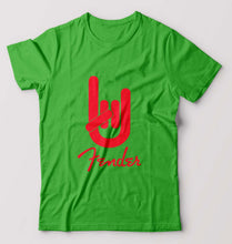 Load image into Gallery viewer, Fender Rock Hand T-Shirt for Men-flag green-Ektarfa.online
