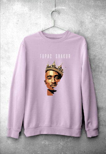 2Pac Tupac Unisex Sweatshirt for Men/Women-Light Pink-Ektarfa.online