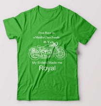 Load image into Gallery viewer, My Enfield made me Royal T-Shirt for Men-Flag Green-Ektarfa.online
