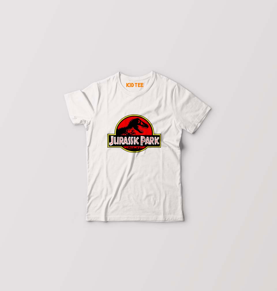 Jurassic Park Kids T-Shirt for Boy/Girl-White-Ektarfa.online