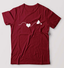 Load image into Gallery viewer, Badminton T-Shirt for Men-Maroon-Ektarfa.online
