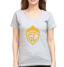 Load image into Gallery viewer, Battlegrounds Mobile India (BGMI) T-Shirt for Women-Grey Melange-Ektarfa.online
