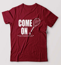 Load image into Gallery viewer, Tennis T-Shirt for Men-Maroon-Ektarfa.online
