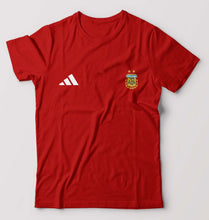 Load image into Gallery viewer, Argentina Football T-Shirt for Men-Red-Ektarfa.online
