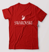 Load image into Gallery viewer, Swarovski T-Shirt for Men-S(38 Inches)-Red-Ektarfa.online
