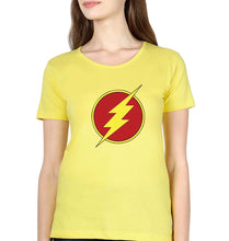 Load image into Gallery viewer, Flash Superhero T-Shirt for Women-Yellow-Ektarfa.online
