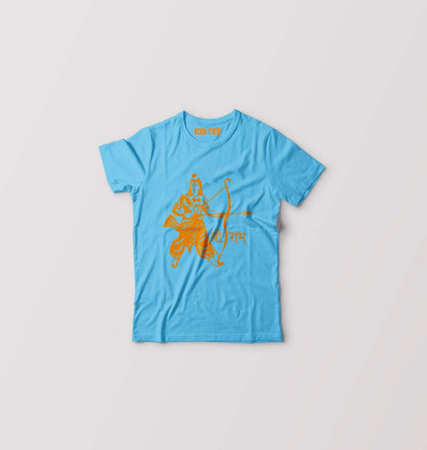 RAMJI Shree Ram T-Shirt for Boy/Girl-Light Blue-Ektarfa.online