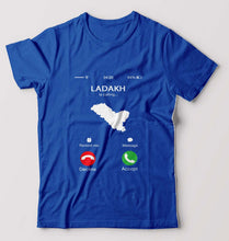 Load image into Gallery viewer, Ladakh Calling T-Shirt for Men-Royal Blue-Ektarfa.online
