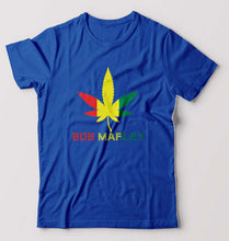 Load image into Gallery viewer, Bob Marley Weed T-Shirt for Men-Royal Blue-Ektarfa.online
