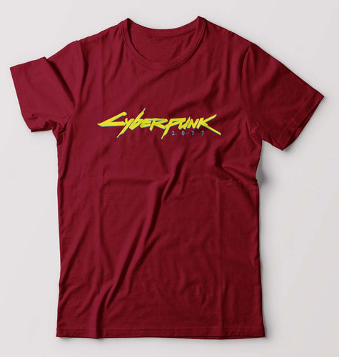 Cyberpunk T-Shirt for Men-Maroon-Ektarfa.online
