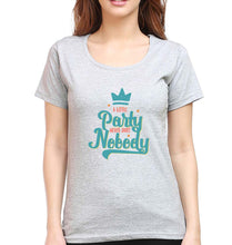 Load image into Gallery viewer, Party T-Shirt for Women-Grey Melange-Ektarfa.online
