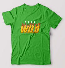 Load image into Gallery viewer, Stay Wild T-Shirt for Men-Flag Green-Ektarfa.online
