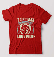 Load image into Gallery viewer, Wolf T-Shirt for Men-Red-Ektarfa.online
