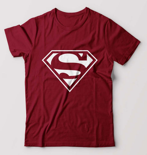 Superman Superhero T-Shirt for Men-Maroon-Ektarfa.online